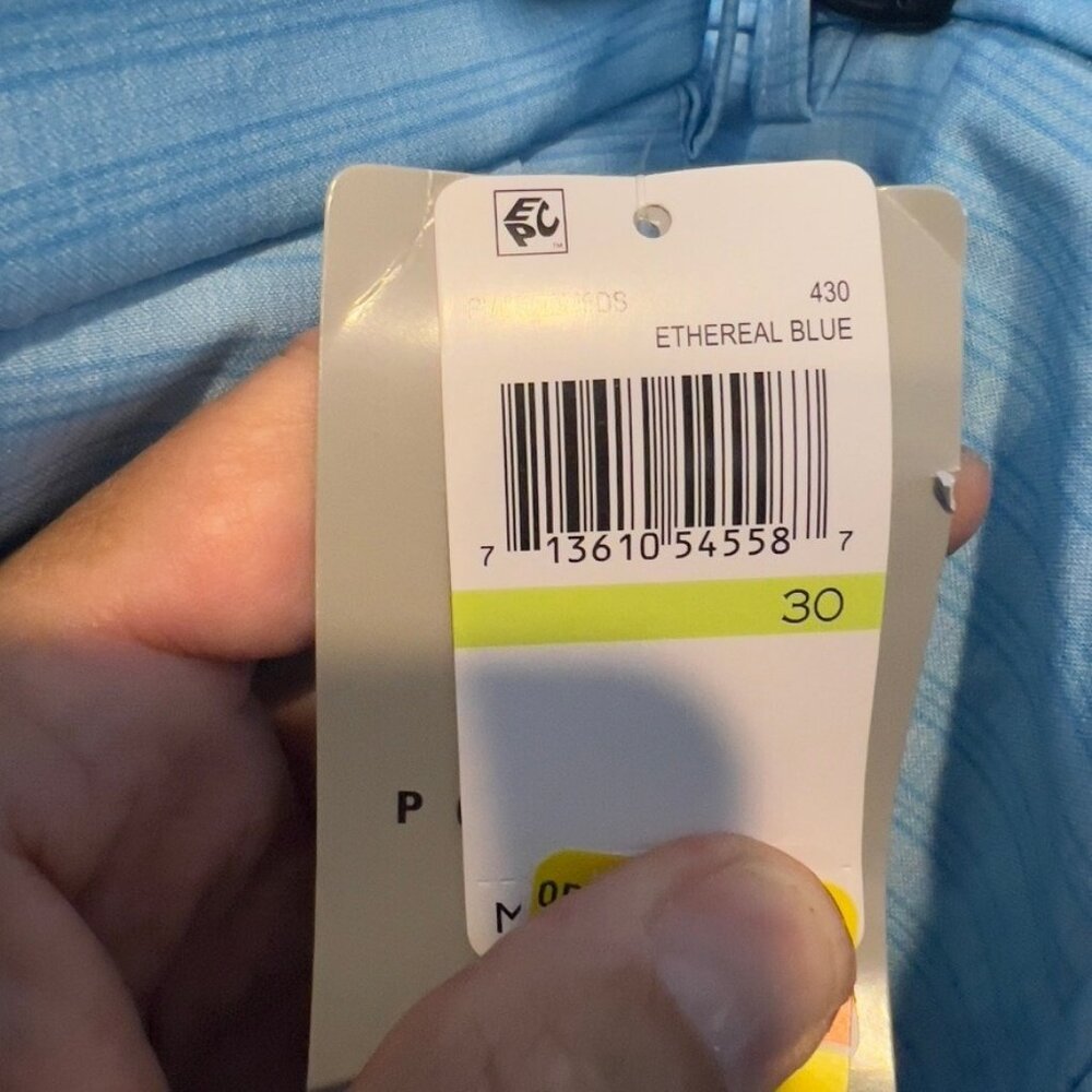 Pga Tour $68 Men's Striped 8" Golf Shorts - Ethereal Blue Size 30 - Picture 9 of 12